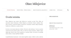 Desktop Screenshot of milejovice.cz