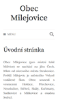 Mobile Screenshot of milejovice.cz